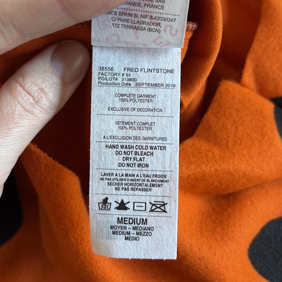 New Fred Flintstone Child Costume Size Medium US 8-10 for dress‎ up or Halloween - Picture 7 of 7